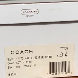 Coach Kally boots